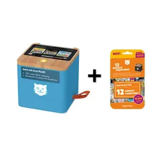 Bundle: tigerbox Touch PLUS (blau) im Set mit 12-Monate tigertones tigerticket- Neue Version mit Bluetooth