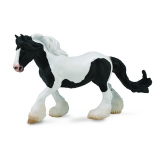 Collecta Pferde: Tinker Stute getupft 19 x 11 cm, Farbe:Weiß,Schwarz