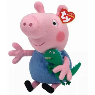 Ty - Beanie Babies Licensed - Peppa Pig - George Pig, 15cm, regular