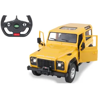 RC-Auto JAMARA "Land Rover Defender, gelb" Fernlenkfahrzeuge gelb Kinder Ab 6-8 Jahren
