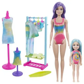 Mattel® Spielwelt Mattel HCD29 - Color Reveal - Tie Dye Fahion Maker - Färbe-Set+Barbie bunt