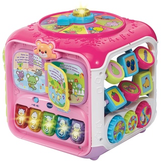 VTech 183455 Tiere Toller Würfel der Entdeckungen, rosa, einzeln