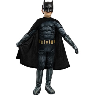 Funidelia | Batman Kostüm deluxe - Gerechtigkeitsliga 100% OFFIZIELLE für Jungen Größe 5-6 Jahre The Dark Knight (Der dunkle Ritter), Superhelden, DC Comics, Fledermausmann - Farben: Bunt