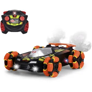 Dickie Toys - RC Auto Area Drifter (25 cm) - ferngesteuertes Auto ab 6 Jahre mit coolen Licht- & Rauch-Effekten, Remote Control Car für Kinder, 8 km/h, 2,4 GHz Fernbedienung, inkl. Batterien & Akku