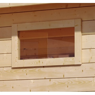 Karibu Fenster für Holz-Gartenhäuser,naturbelassen,44 x 85 cm