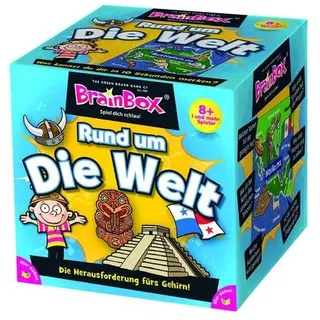 Carletto 2094901 - Brain Box Rund um die Welt, Lernspiel, Denkspiel, Gedächtnisspiel, Konzentrationsspiel Was kannst du dir in 10 Sekunden merken?