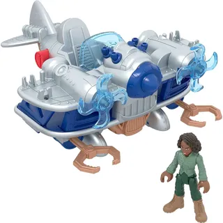 Imaginext Jurassic World Dominion - Kayla Watts-Figur und Spielzeugflugzeug mit abfeuerbaren Projektilen - abenteuerhaftes Rollenspiel für Kinder im Vorschulalter, HML45