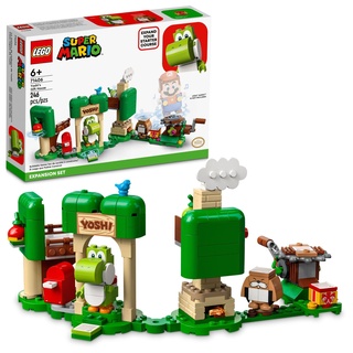 LEGO Super Mario Yoshi's Gift House Expansion Building Toy Set 71406 – Featuring Iconic Yoshi and Monty Mole Figuren, tolles Geschenk für Jungen, Mädchen, Kinder oder Fans der Spiele und Filme Alter