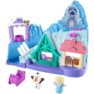 Fisher-Price Spielset Disney Die Eiskönigin Arendelle Schlittenabenteuer Little People, mehrfarbig