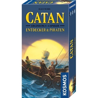 KOSMOS 682767 CATAN - Entdecker und Piraten Ergänzung für 5-6 Personen, Ergänzung zur Erweiterung "Entdecker & Piraten", ab 12 Jahre für 2-6 Personen, Siedler von Catan