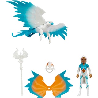 Masters of the Universe He-Man and The Sorceress Figure & Winged Falcon Vehicle Set Inspired by Motu Netflix Animated Series, Collectible Toy Gift for Ages 4 Years & Older