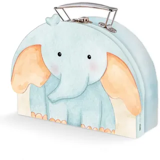Trötsch Koffer mit Formdeckel Elefant: Pappkoffer Reisekoffer Kinder Spielkoffer