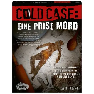 ThinkFun - 76465 - Cold Case: Eine Prise Mord. Der zweite Cold Case Krimi im eigenen Heim. Wer findet den Mörder? Ein Rätsel-Spiel für Einen oder in der Gruppe ab 14 Jahren, grün