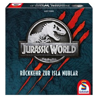 Schmidt-Spiele Brettspiel 49389, Jurassic World, Rückkehr zur Isla Nubar, ab 10 Jahre, 2-4 Spieler