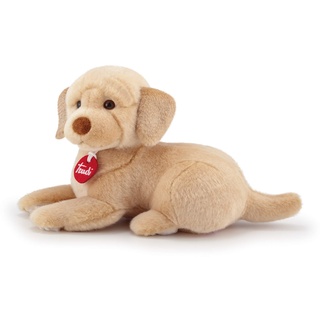 trudi 22873 Klassik Plüschhund Labrador Liam ca. 21 cm, Größe S, hochwertiges Stofftier mit weichen Materialien, Plüschtier mit realistischen Details, waschbar, Kuscheltier für Kinder