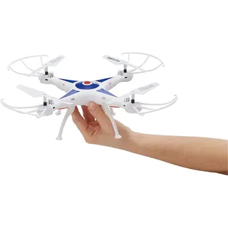 Revell Control Quadrocopter Go! Stunt I 6-Axis-Gyro I Geschwindigkeitsstufen und Flip-Funktion I Headless-Mode I Großer wiederaufladbarer LiPo-Akku I Inklusive USB-Ladegerät I Präzise Fernsteuerung