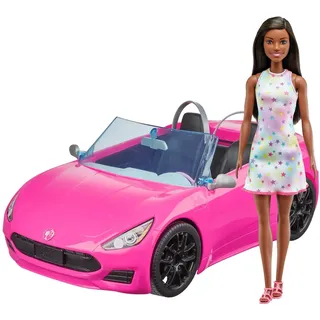 Barbie - Puppe und pinkes Cabrio