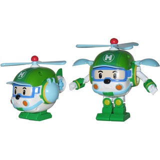 Silverlit ROBOCAR Poli 54207 Figur Heli by, verwandelbare Figur, Roboter oder Auto, 10 cm, grün, ab 3 Jahren