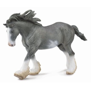 Collecta pferde: Clydesdale Hengst 20 cm braun, Farbe:grau