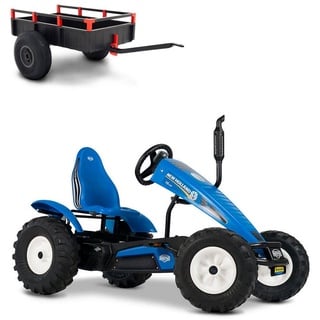 Berg Go-Kart BERG Gokart XXL Traxx New Holland E-Motor Hybrid E-BFR mit Anhänger