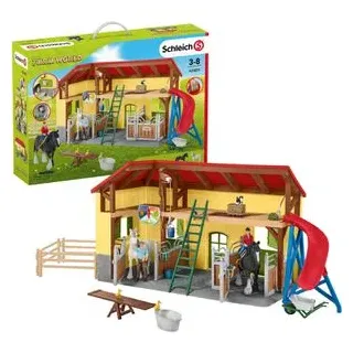 schleich Spielset FARM WORLD 42485, ab 3 Jahre, Pferdestall, 82 Teile