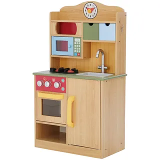 Teamson Kids Kinderküche Spielküche Holz Kinderspielküche Holzküche TD-11708A