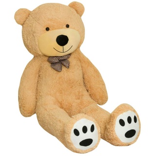 TEDBI Teddybär 200cm | Farbe Hellbraun | Groß XXL Teddy Bear Gigant Plüschbär Stofftier Kuscheltier Plüschtier Größe XL Braunbär Teddi Bär