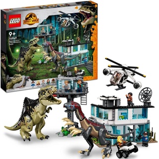LEGO® Konstruktionsspielsteine Giganotosaurus & Therizinosaurus Angriff (76949), LEGO® Jurassic World, (810 St), Made in Europe bunt