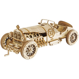 ROKR 3D Holzpuzzle für Erwachsene Kinder Vintage Grand Prix Auto Modellbausätze Geschenk Teenage
