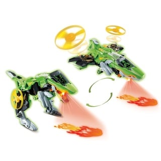 VTech Switch and Go Dinos Fire-Jet-Therizinosaurus – Dino-Jet-Transformer – 2in1 Spielzeug mit LCD-Display, Propeller, Dinostimme, Geräusch- und Lichteffekten – Für Kinder von 3-8 Jahren