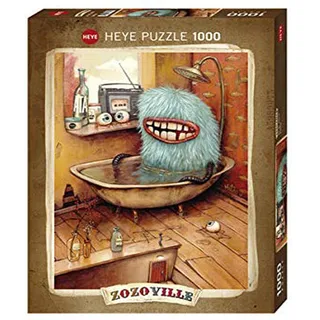 Heye HY29539 29539 - Standardpuzzle, Zozoville, Bathtub, 1000 Teile