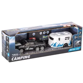 Revell Control, Mini RC Car mit Camper, Maßstab 1:64, Ab 6 Jahren, Funkfrequenz: GHz, Camping-Abenteuer im Kleinformat, Realistisches Design, Funkgesteuertes Spielzeugauto, Drinnen & draußen geeignet