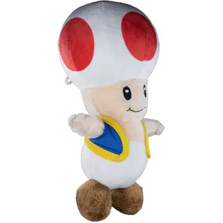 Nintendo Offizielles Super Mario Toad Plüsch, 15,2 cm