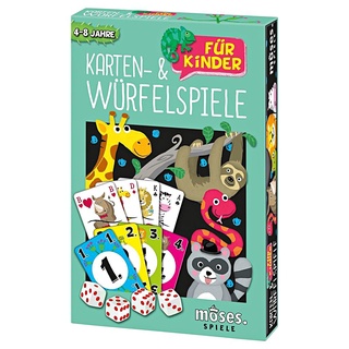 moses Verlag - Spiele-Set KARTEN- UND WÜRFELSPIELE FÜR KINDER 115-teilig in bunt
