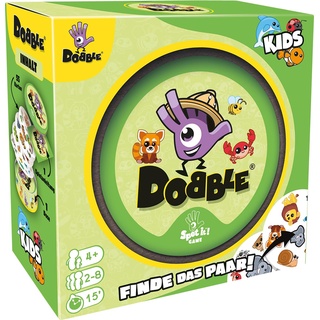 Zygomatic | Dobble Kids | Eco-Sleeves | Kinderspiel | Kartenspiel | 2-8 Spieler | Ab 4+ Jahren | 15 Minuten | Deutsch