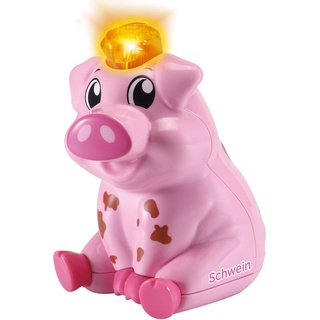 VTech Tip Tap Baby Tiere - Schwein – Interaktives Spielzeug mit Licht und Musik für fantasievolle Rollenspiele – Für Kinder von 1-5 Jahren