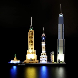 LIGHTAILING Licht-Set Für (Architecture New York City) Modell - LED Licht-Set Kompatibel Mit Lego 21028(Modell Nicht Enthalten)