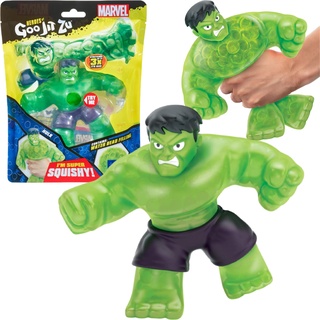 Heroes of Goo Jit Zu, super Stretchy Action-Figur mit einzigartigen Füllungen, lizenzierte Marvel-Edition: Hulk