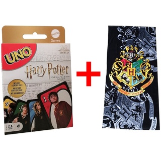 Mattel® Spiel, Harry Potter 2er Fan Set Mattel FNC42 UNO Hogwarts Kartenspiel und Str bunt