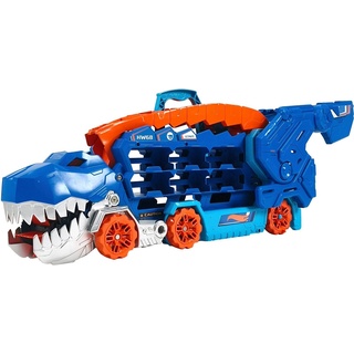 Hot Wheels Spielzeug-Transporter Ultimative Transporter, mit Rennstrecke; mit Licht und Sound blau