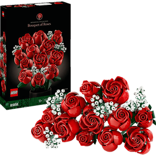 LEGO Icons 10328 Rosenstrauß Bausatz, Rot