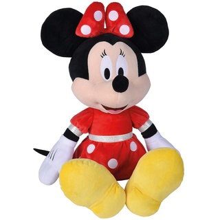 Simba 6315870232PRO - Disney Minnie Mouse, 60cm Plüschtier im roten Kleid, Kuscheltier, Micky Maus, ab den ersten Lebensmonaten