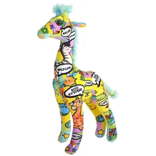 Wild Republic Message from The Planet Giraffe, Stofftier, 30 cm, Geschenk für Kinder, Plüschtier, hergestellt aus gesponnenen recycelten Wasserflaschen, umweltfreundlich
