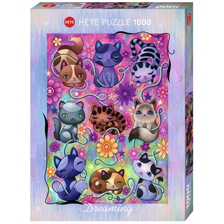 Heye 299552 Kitty Cats 1000 Teile Puzzle, Silver