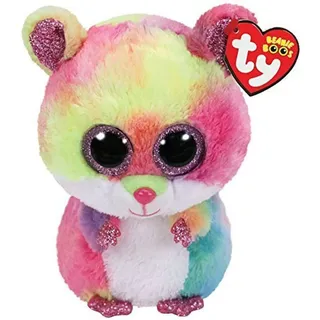 TY 7136416 - Spieltiere - Mehrfarbig - Stoff - Beanie Boo - Hamster - Rodney - Bunt