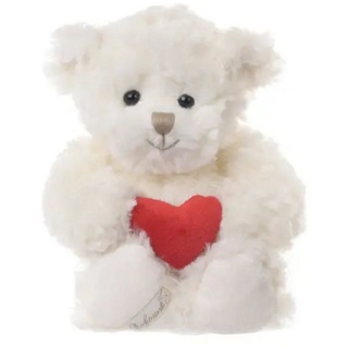 Bukowski Kuscheltier Teddybär Lovely Leonard 25 cm weiß mit Herz Plüschteddybär