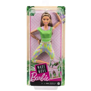 Mattel GXF05 - Barbie - Made to Move - Bewegliche Barbie mit Gelenken