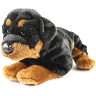 Kuscheltier Rottweiler Rob 45 cm liegend braun/schwarz Plüschhund Plüschrottweiler Uni-Toys