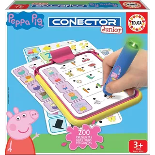 Educa - Peppa Pig Junior Connector: Formen, Farben, Zahlen, Logik und Assoziationen lernen, Lernspiel (16230) EDUCA Altersgruppe: +3 Jahre
