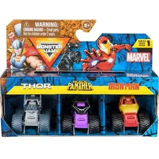 Spin Master - Monster Jam - Mini 3er-Pack Marvel